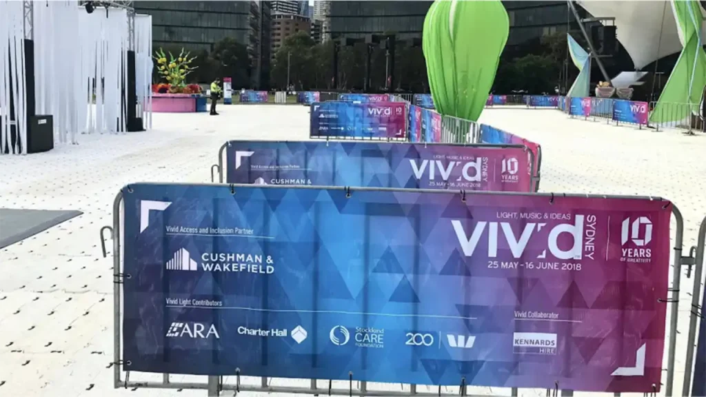 Premium Mesh Queue Management Solutions For Vivid Sydney